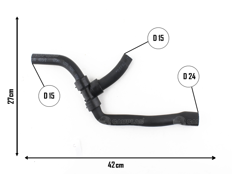 CAUPLAS MANGUERA REFRIGERACION FORD ORION ESCORT VW POINTER  =YACO 1592