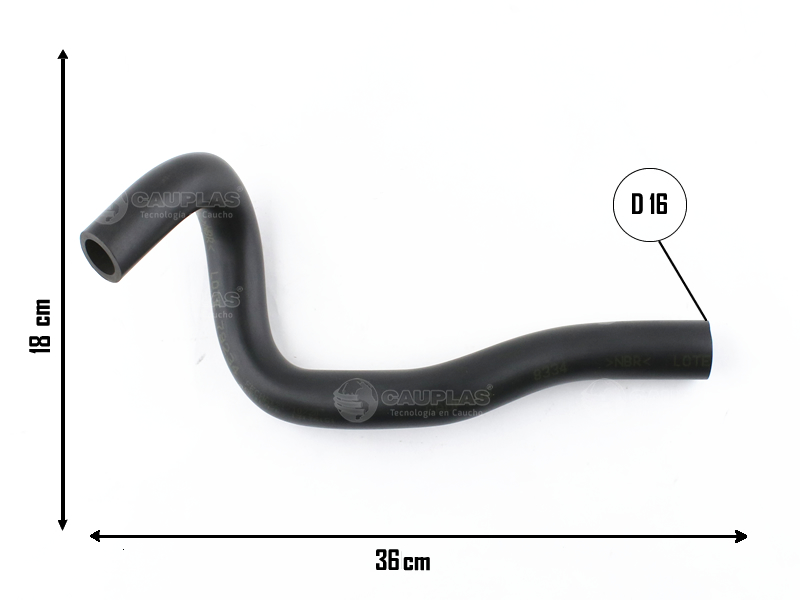 CAUPLAS MANGUERA DESCARGA DE GASES FIAT DUCATO I/II  =YACO 3587