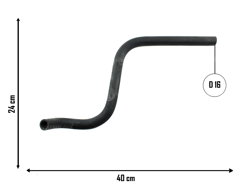 CAUPLAS MANGUERA BOMBA DE AGUA A CONECTOR 3 VIAS RENAULT 18 = YACO 898