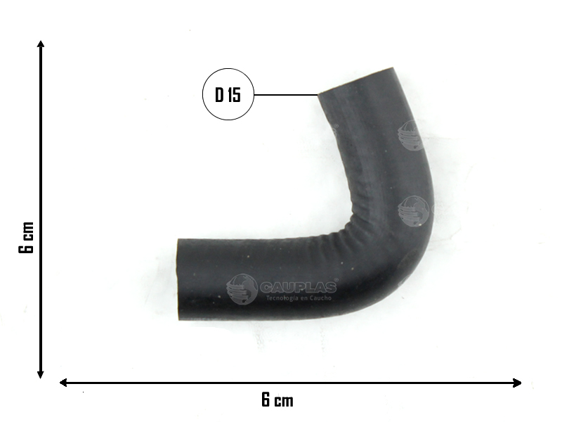 CAUPLAS MANGUERA REFRIGERACION FIAT TEMPRA OEM:7522422 =YACO 2582