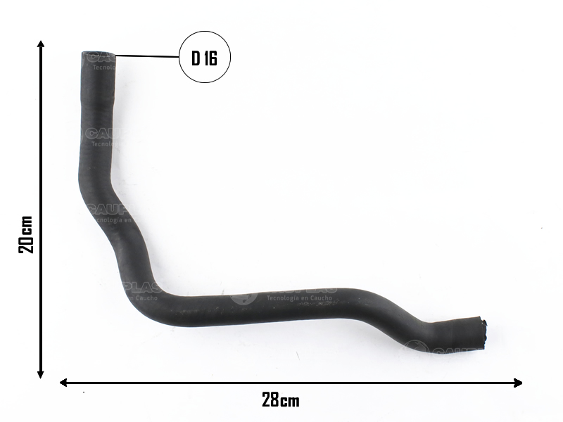 CAUPLAS MANGUERA CALEFACCION FIAT PALIO I SIENA I OEM:46532703 =YACO 1904