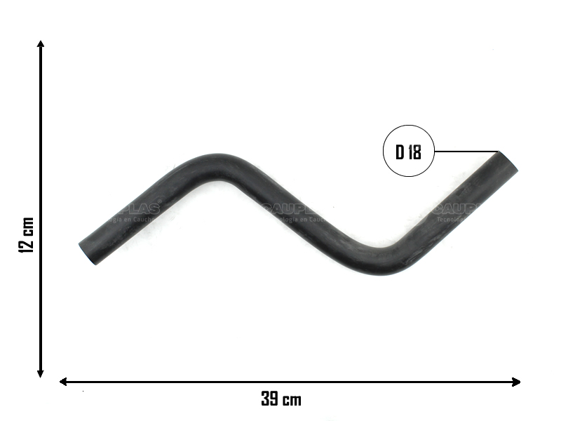 CAUPLAS MANGUERA DESCARGA DE ACEITE RENAULT 18 FUEGO