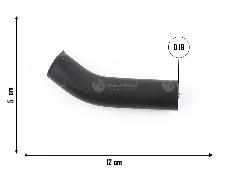 CAUPLAS MANGUERA REFRIGERACION FIAT 1500 1600 OEM:4066564 =YACO 460