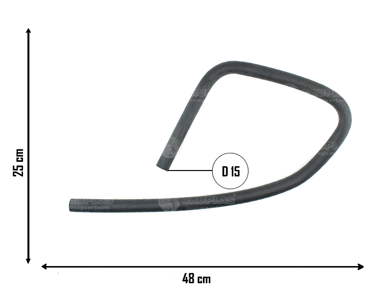 CAUPLAS MANGUERA CALEFACTOR ENTRADA FIAT 147 I