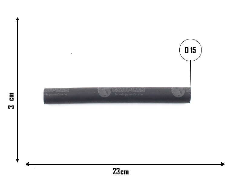 CAUPLAS MANGUERA RETORNO AGUA CALEFACTOR FIAT DUNA UNO I OEM:5972490 =YACO 673