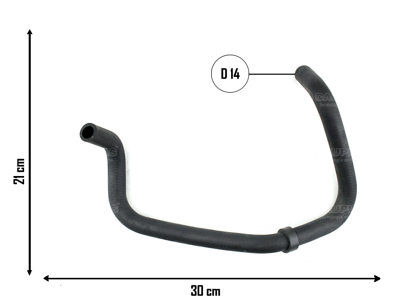 CAUPLAS MANGUERA RETORNO AGUA CALEFACTOR FIAT DUCATO I/II  =YACO 3070