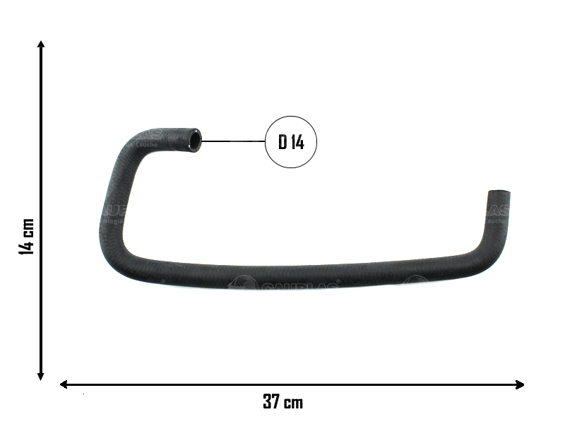 CAUPLAS MANGUERA RETORNO AGUA CALEFACTOR FIAT DUCATO I OEM:1310006080 =YACO 1832