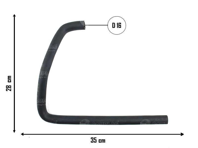 CAUPLAS MANGUERA SALIDA AGUA CALEFACTOR FIAT DUCATO I  =YACO 3586