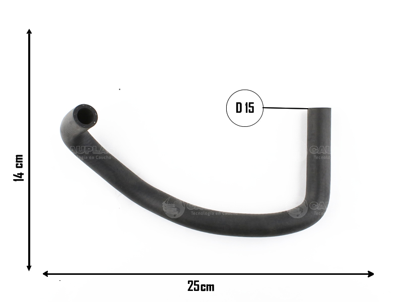 CAUPLAS MANGUERA RETORNO AGUA CALEFACTOR FIAT SIENA II PALIO II OEM:46743947 =YACO 2858