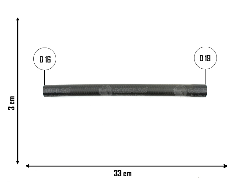 CAUPLAS MANGUERA CALEFACCION A CONECTOR T RENAULT 12 = YACO 825
