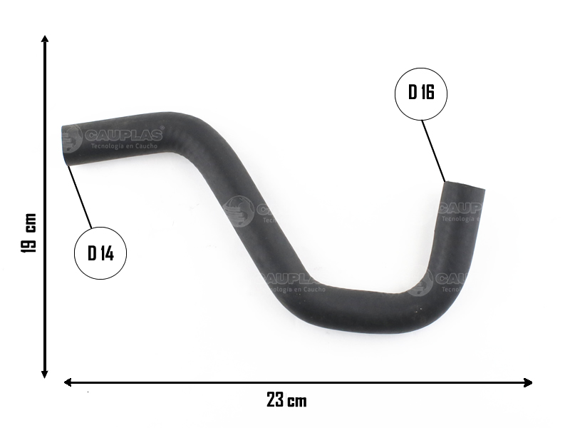 CAUPLAS MANGUERA CALEFACCION FORD ESCORT OEM:93AB18K580AC =YACO 2002