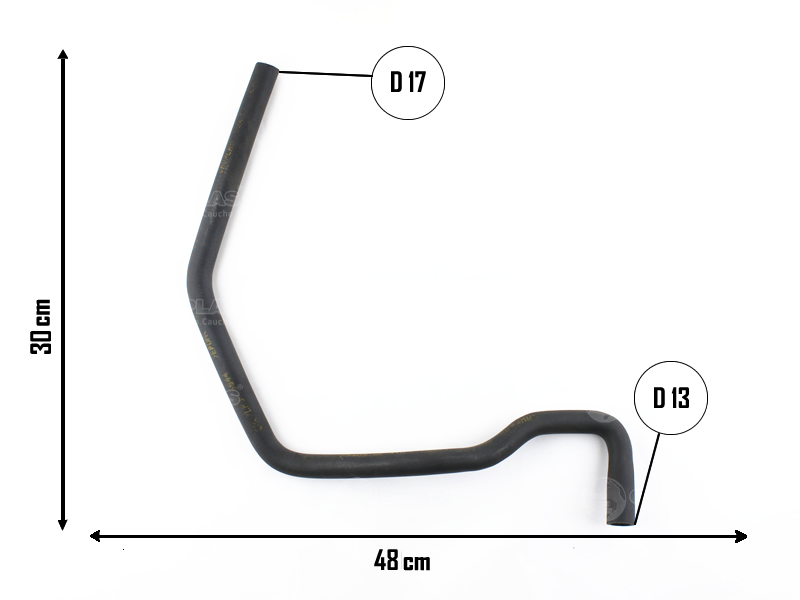 CAUPLAS MANGUERA CALEFACCION SALIDA FORD FOCUS I =YACO 3780