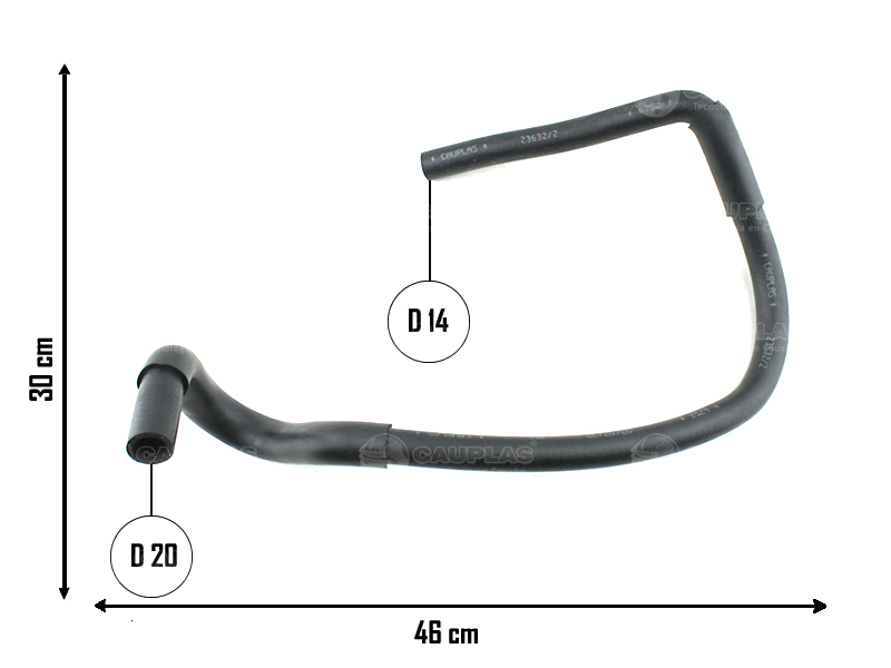 CAUPLAS MANGUERA CALEFACCION RENAULT MEGANE II OEM:8200335733 =YACO 3599