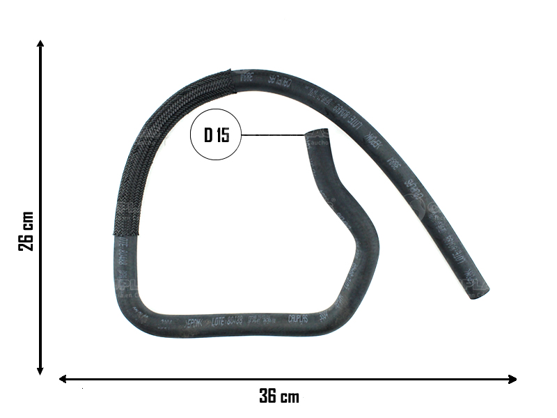 CAUPLAS MANGUERA CALEFACCION SALIDA FORD RANGER I