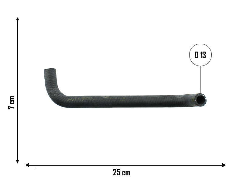 CAUPLAS MANGUERA CALEFACCION FIAT 125 OEM:1471455 =YACO 751