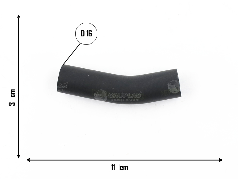 CAUPLAS MANGUERA CALEFACTOR  SALIDA RENAULT 12 OEM:7702025861 =YACO 769