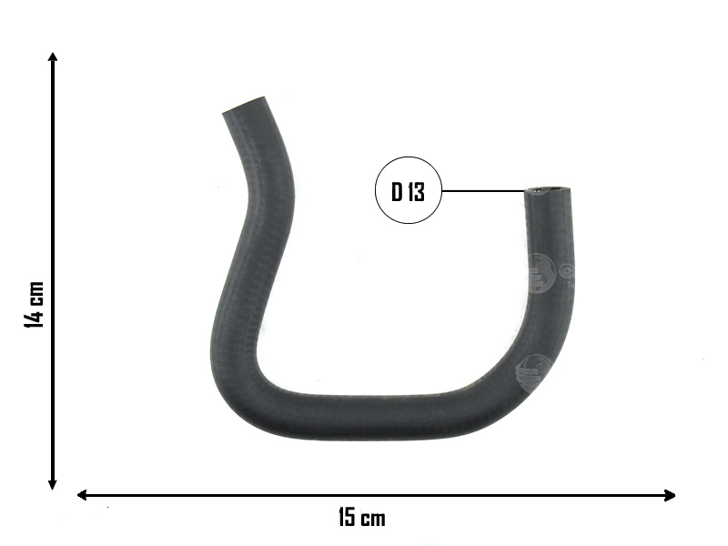 CAUPLAS MANGUERA CALEFACTOR A VALVULA R12 OEM:7700611599 =YACO 917