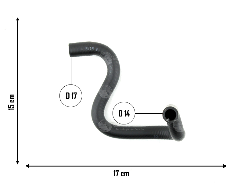 CAUPLAS MANGUERA CALEFACTOR FIAT PALIO I OEM:46537135 =YACO 2568/2570