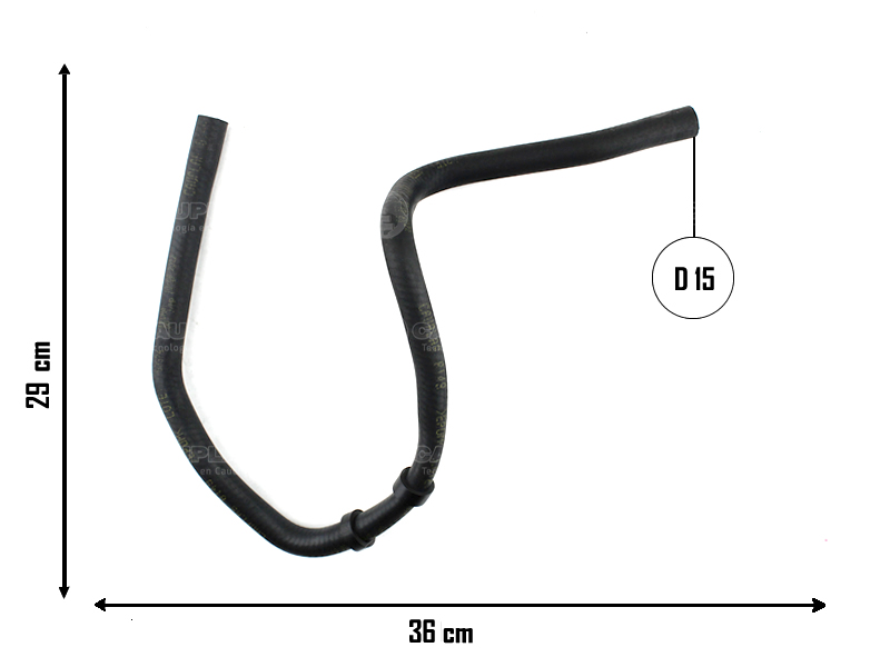 CAUPLAS MANGUERA CALEFACTOR ENTRADA FIAT FIORINO II DUNA UNO I