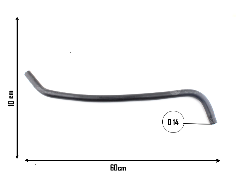 CAUPLAS MANGUERA CALEFACTOR ENTRADA FIAT REGATTA OEM:5963294 =YACO 880