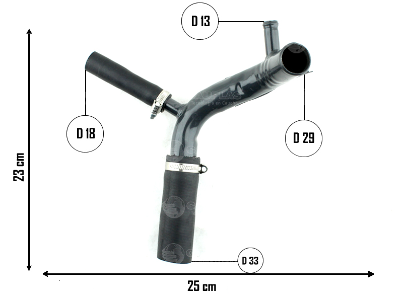 CAUPLAS MANGUERA CALEFACTOR ENTRADA FORD COURIER ESCORT FIESTA I OEM:91FF8A567CB  6676772