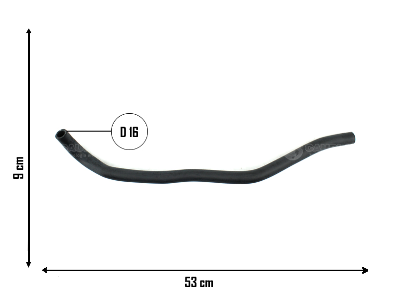 CAUPLAS MANGUERA CALEFACTOR ENTRADA FORD ESCORT OEM:93AB18C266AD =YACO 1977