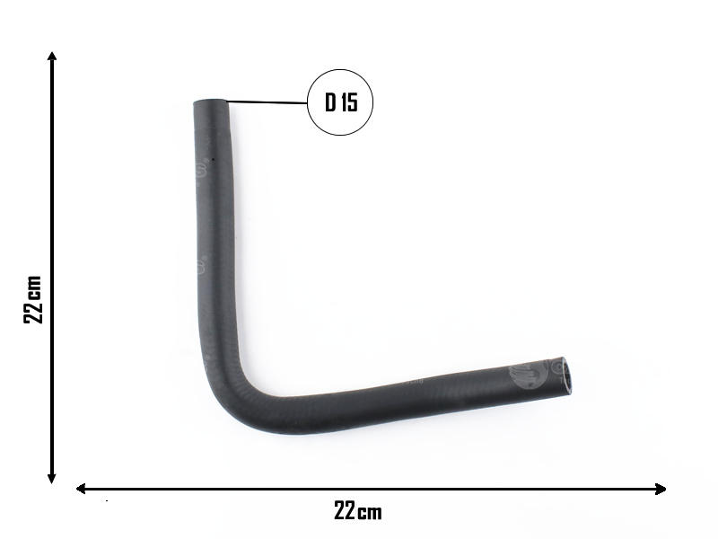 CAUPLAS MANGUERA CALEFACTOR ENTRADA FORD ESCORT OEM:90AU18472A =YACO 1474