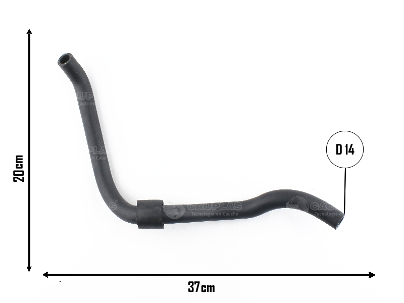 CAUPLAS MANGUERA CALEFACTOR ENTRADA FORD SIERRA =YACO 318/940