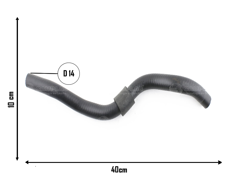 CAUPLAS MANGUERA CALEFACTOR  FORD SIERRA OEM:85BR18472B =YACO 303/1046