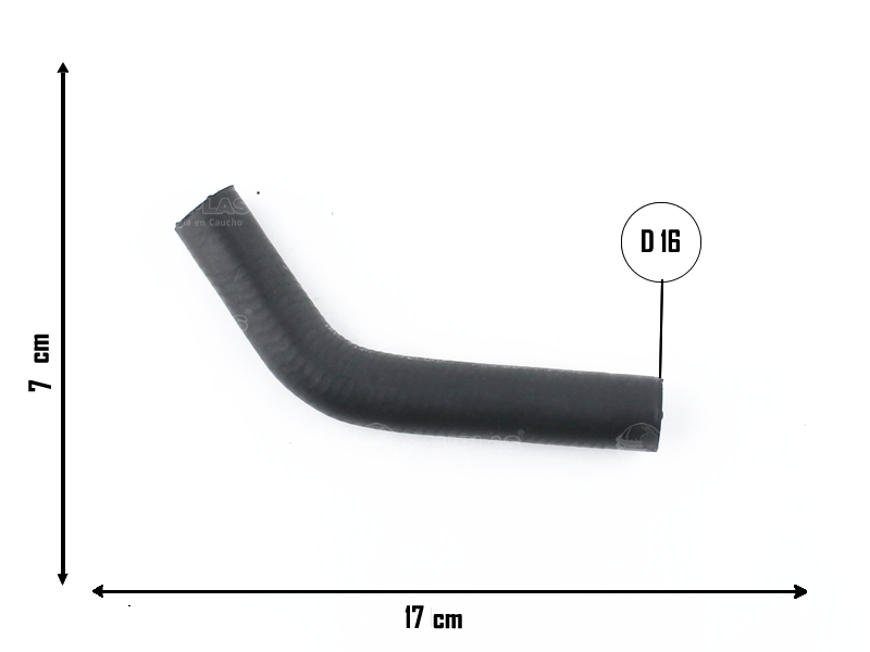 CAUPLAS MANGUERA CALEFACTOR ENTRADA FORD SIERRA  =YACO 301