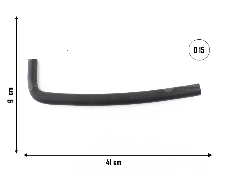 CAUPLAS MANGUERA CALEFACTOR SALIDA FIAT TEMPRA OEM:7545975 =YACO 1345