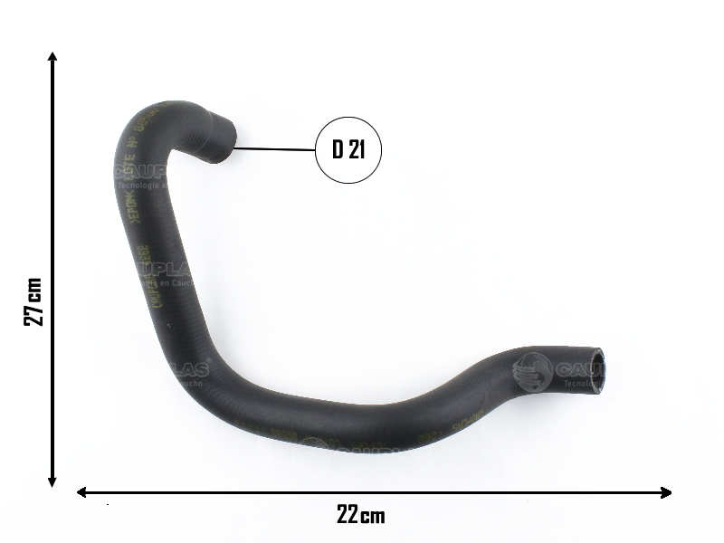CAUPLAS MANGUERA CALEFACCION F100 F150 F4000 OEM:922908611784 TNM121053 =YACO 1398