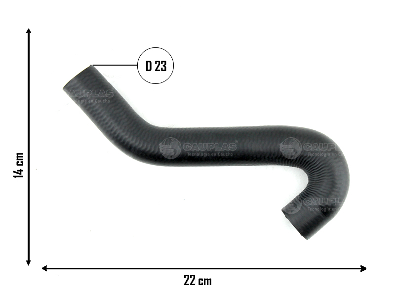 CAUPLAS MANGUERA CALEFACTOR A TERMOSTATO FORD F 14000