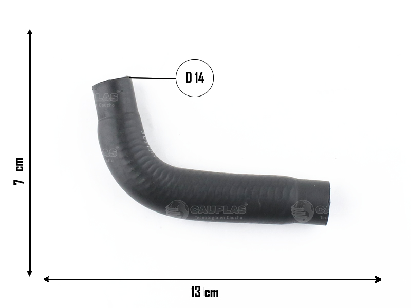 CAUPLAS MANGUERA CALEFACTOR SALIDA FORD SIERRA = YACO 1105