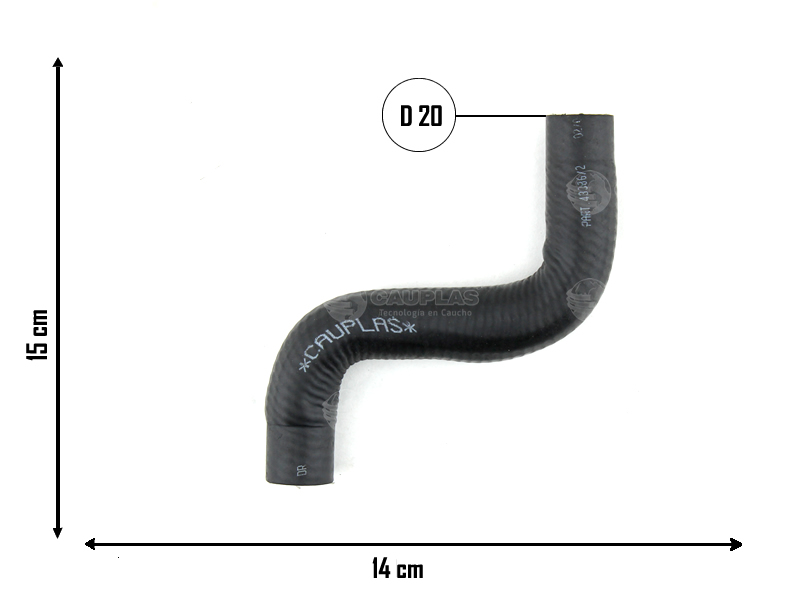 CAUPLAS MANGUERA CALEFACTOR RENAULT 18 FUEGO