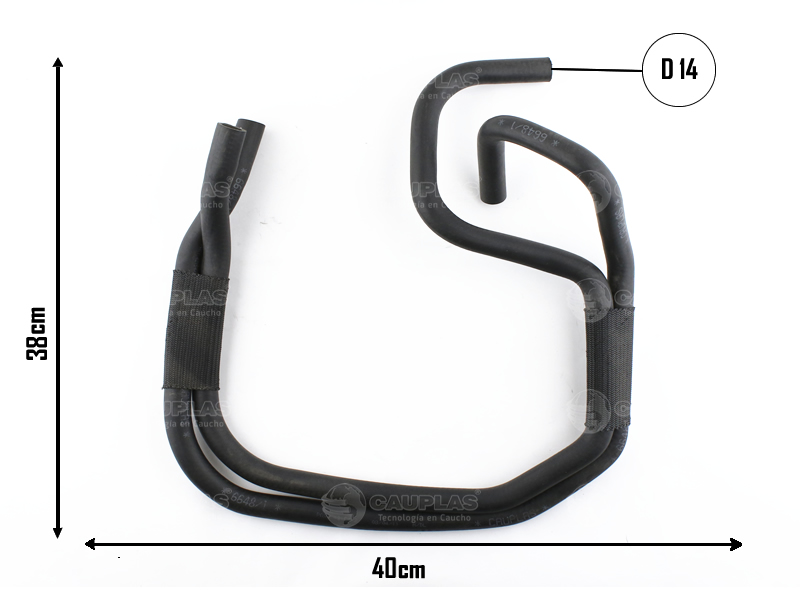 CAUPLAS MANGUERA CALEFACTOR RENAULT MASTER I OEM:7700308663