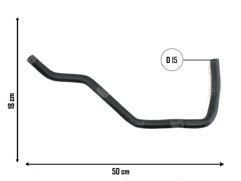 CAUPLAS MANGUERA CALEFACCION FORD SIERRA OEM:85br18686b =YACO 1044