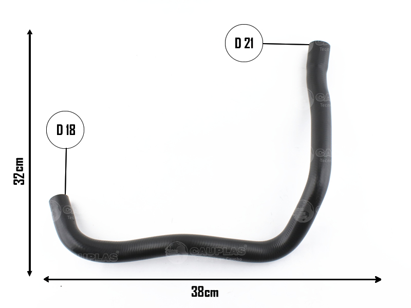 CAUPLAS MANGUERA DESCARGA DE GASES FIAT FIORINO II  =YACO 2564