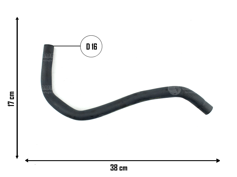 CAUPLAS MANGUERA CALEFACTOR SALIDA FORD ESCORT OEM:84AU18686D =YACO 338
