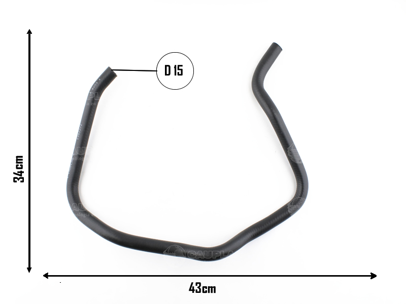 CAUPLAS MANGUERA CALEFACTOR SALIDA FORD FIESTA =YACO 2147/2391