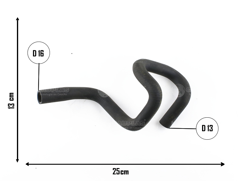 CAUPLAS MANGUERA CALEFACTOR SALIDA FORD FOCUS I = YACO 3505