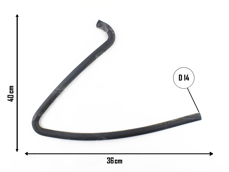 CAUPLAS MANGUERA CALEFACTOR SALIDA FORD RANGER OEM:F87H18C266HC1 =YACO 2004