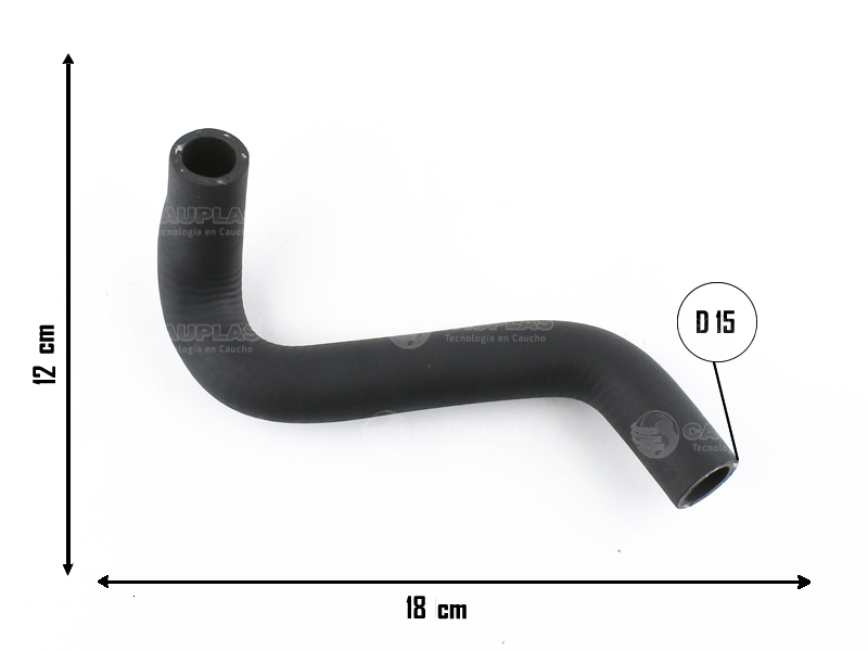 CAUPLAS MANGUERA CALEFACTOR SALIDA A VALV FORD SIERRA =YACO 1101