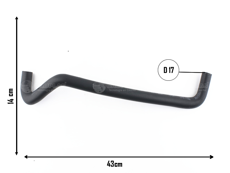 CAUPLAS MANGUERA CALEFACTOR SALIDA RENAULT 4 OEM:1018741 =YACO 642