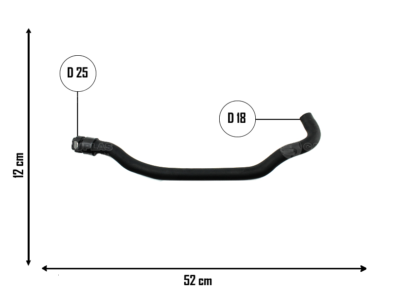 CAUPLAS MANGUERA CALEFACTOR SALIDA RENAULT CLIO II OEM:7700432420  8200024021 =YACO 2091