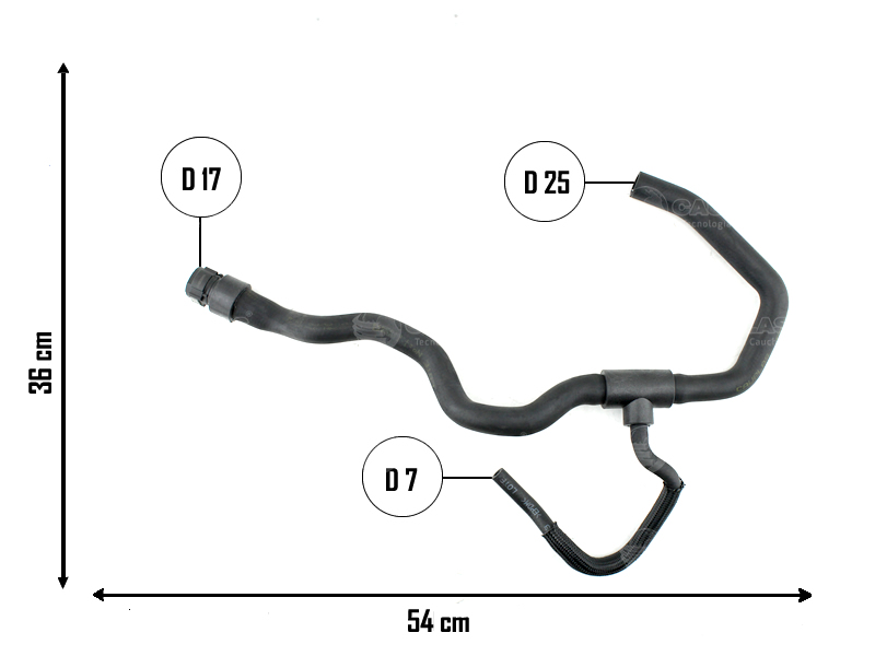 CAUPLAS MANGUERA CALEFACTOR SALIDA RENAULT CLIO II OEM:8200205674 =YACO 3927