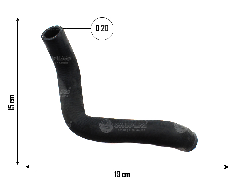 CAUPLAS MANGUERA CALEFACTOR SALIDA RENAULT EXPRESS R5 OEM:7700779910 =YACO 2179