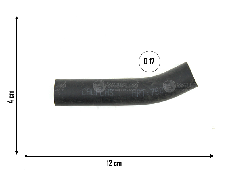 CAUPLAS MANGUERA CALEFACTOR SALIDA RENAULT 18 FUEGO OEM:7700633528 =YACO 902