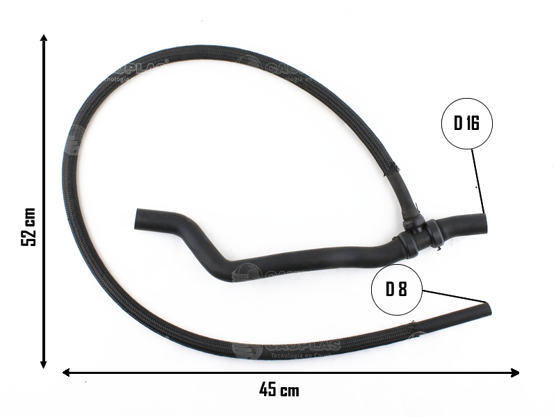 CAUPLAS MANGUERA CALEFACTOR SALIDA RENAULT SCENIC I MEGANE I OEM:8200362862