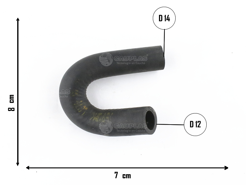 CAUPLAS MANGUERA REFRIGERACION FIAT TEMPRA OEM:7758384 =YACO 3630